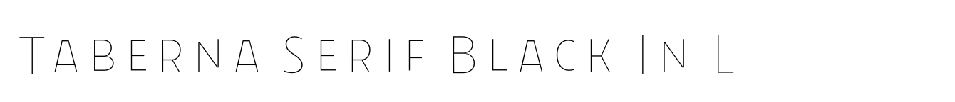 Taberna Serif Black In L